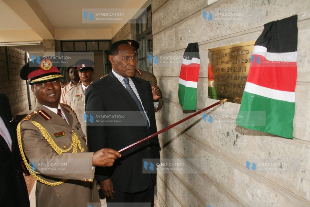 Commissioning of police houses at Shauri Moyo police camp