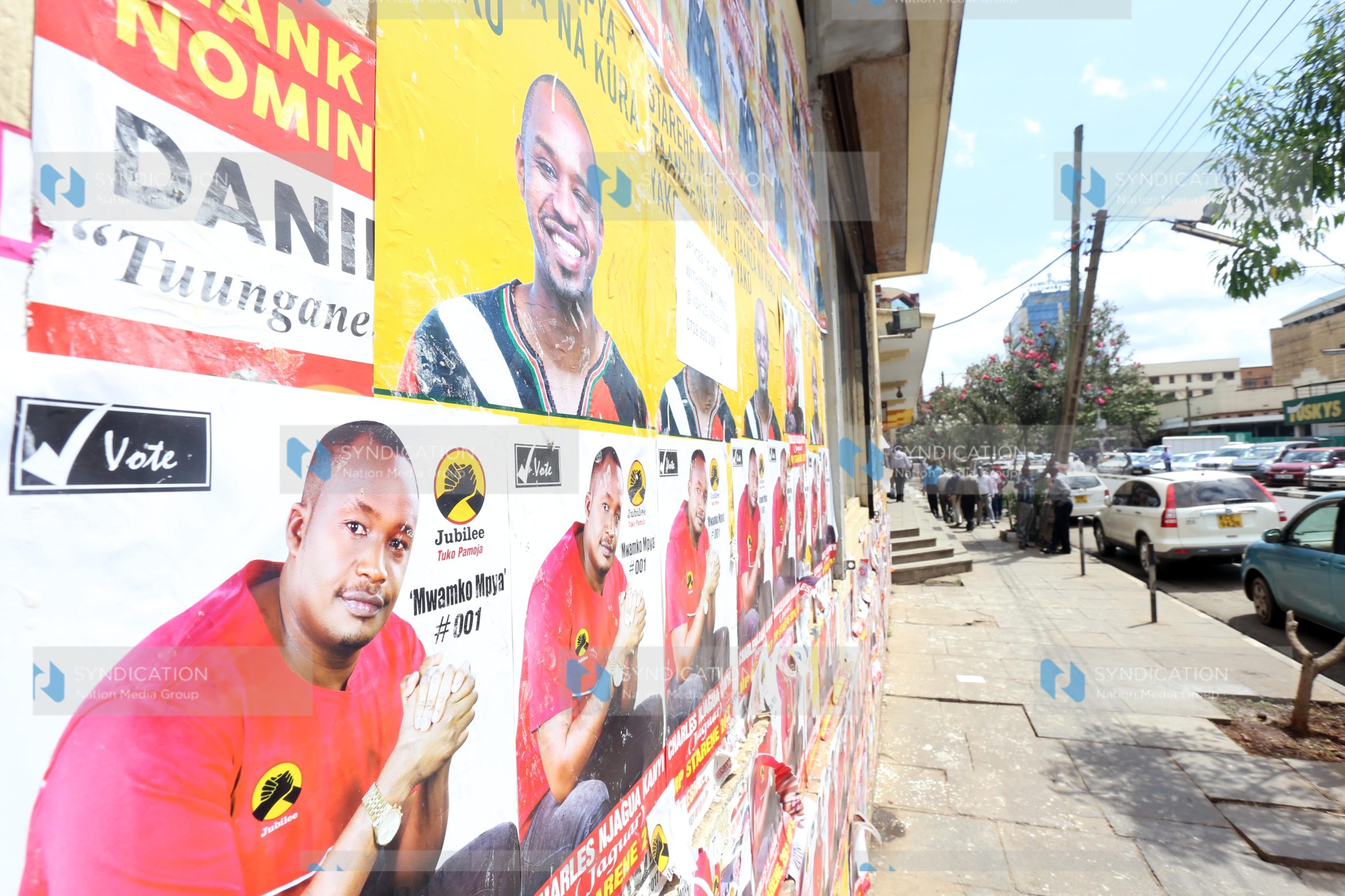 Posters of political aspirants