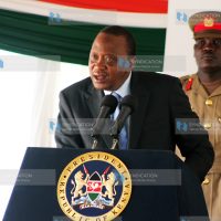President Uhuru Kenyatta addresses the police