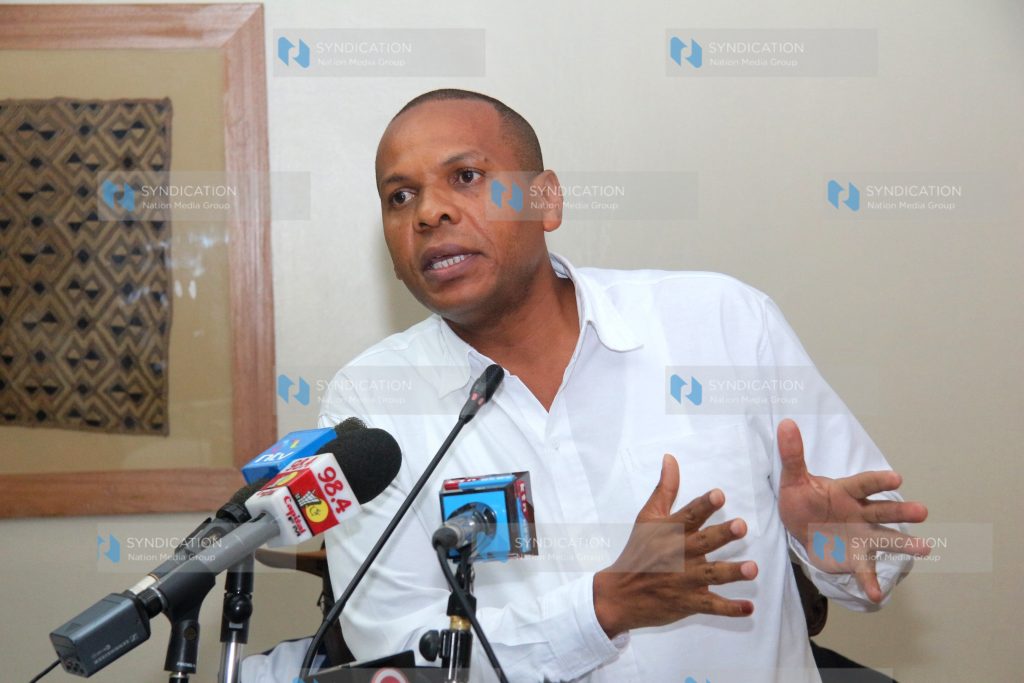 Danson Mungatana when the council was addressing the media on the state of the right to vote