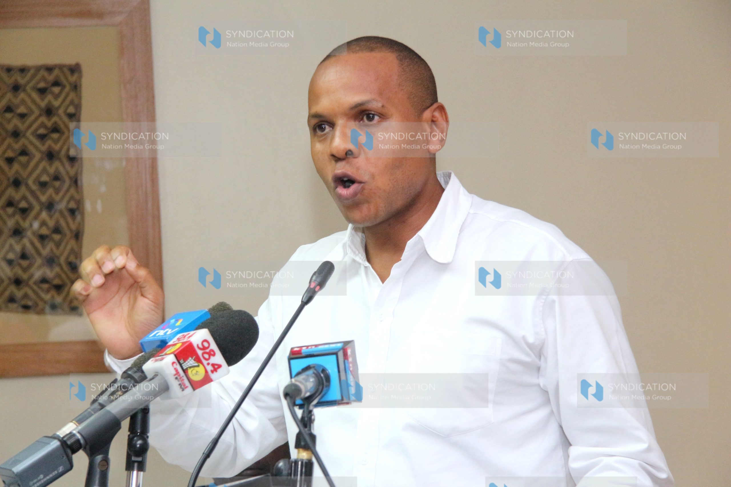 Danson Mungatana when the council was addressing the media on the state of the right to vote