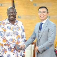 Deputy President Rigathi Gachagua engages with Mr Steven Zhang