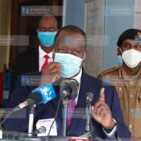 Dr Fred Matiang'i speaking at the Kenya School of Government in Nairobi