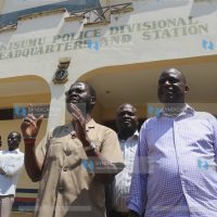 Kisumu Senator Anyang’ Nyong’o, Nyando MP Fred Outa, and a section of Kisumu County leaders