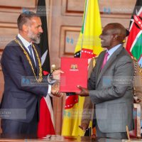 President William Ruto (Right) and His Highness Prince Rahim Aga Khan V
