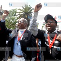 Demonstration against members of parliament