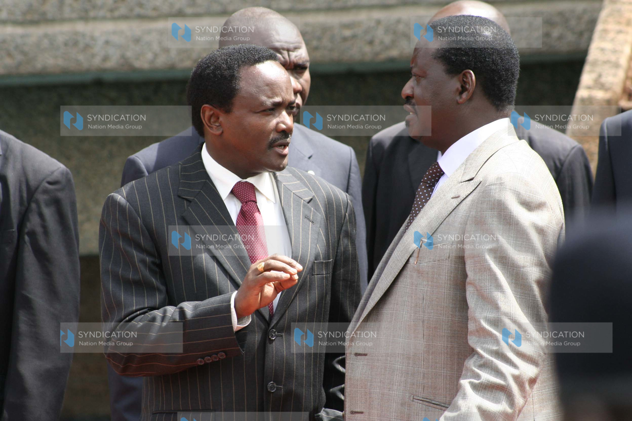 Vice president Kalonzo Musyoka and Prime Minister Raila Odinga
