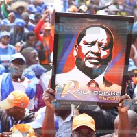Azimio La Umoja Presidential Candidate Raila Odinga’s portrait