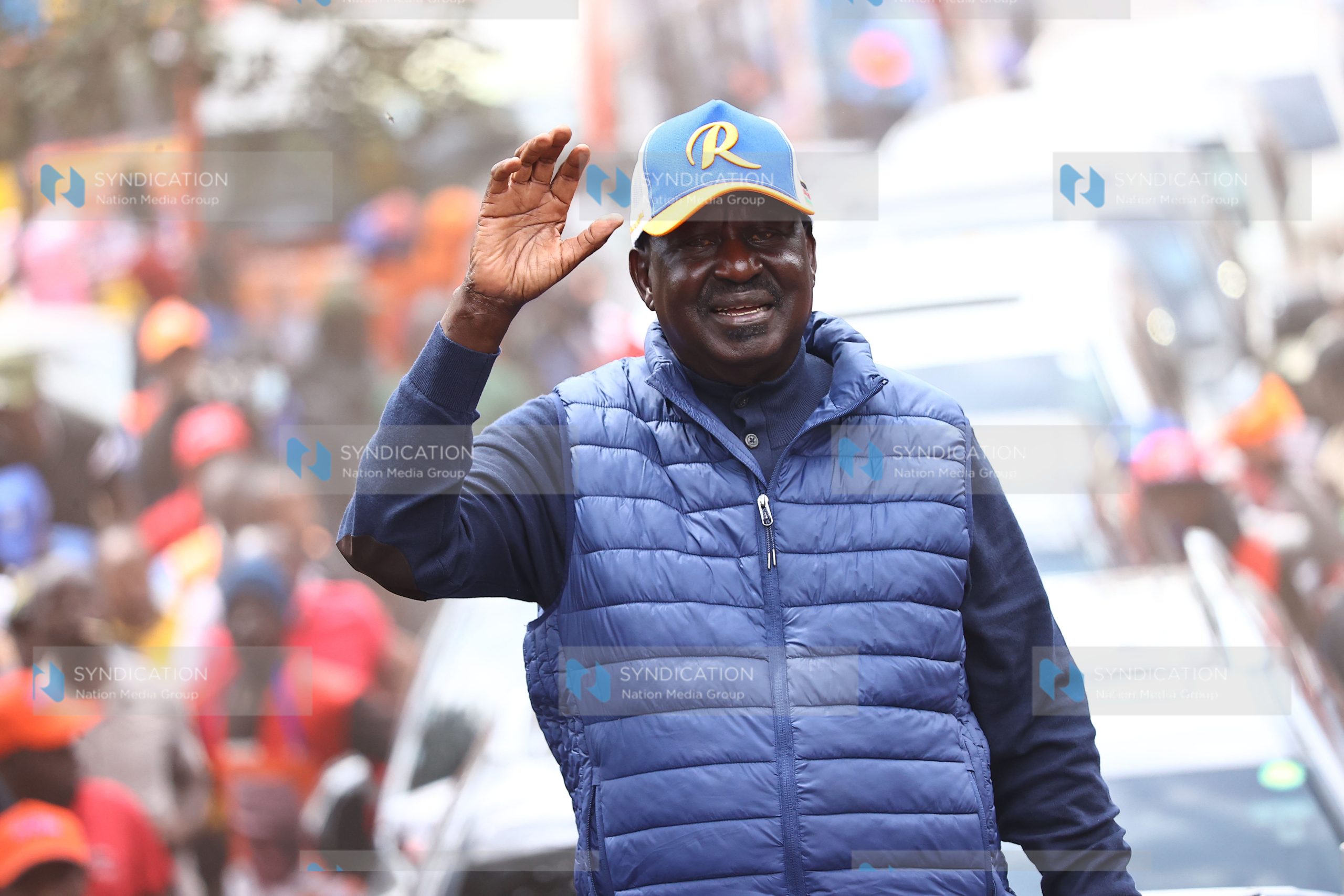 Azimio La Umoja presidential candidate Raila Odinga