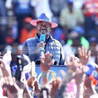 Azimio La Umoja presidential candidate Raila Odinga