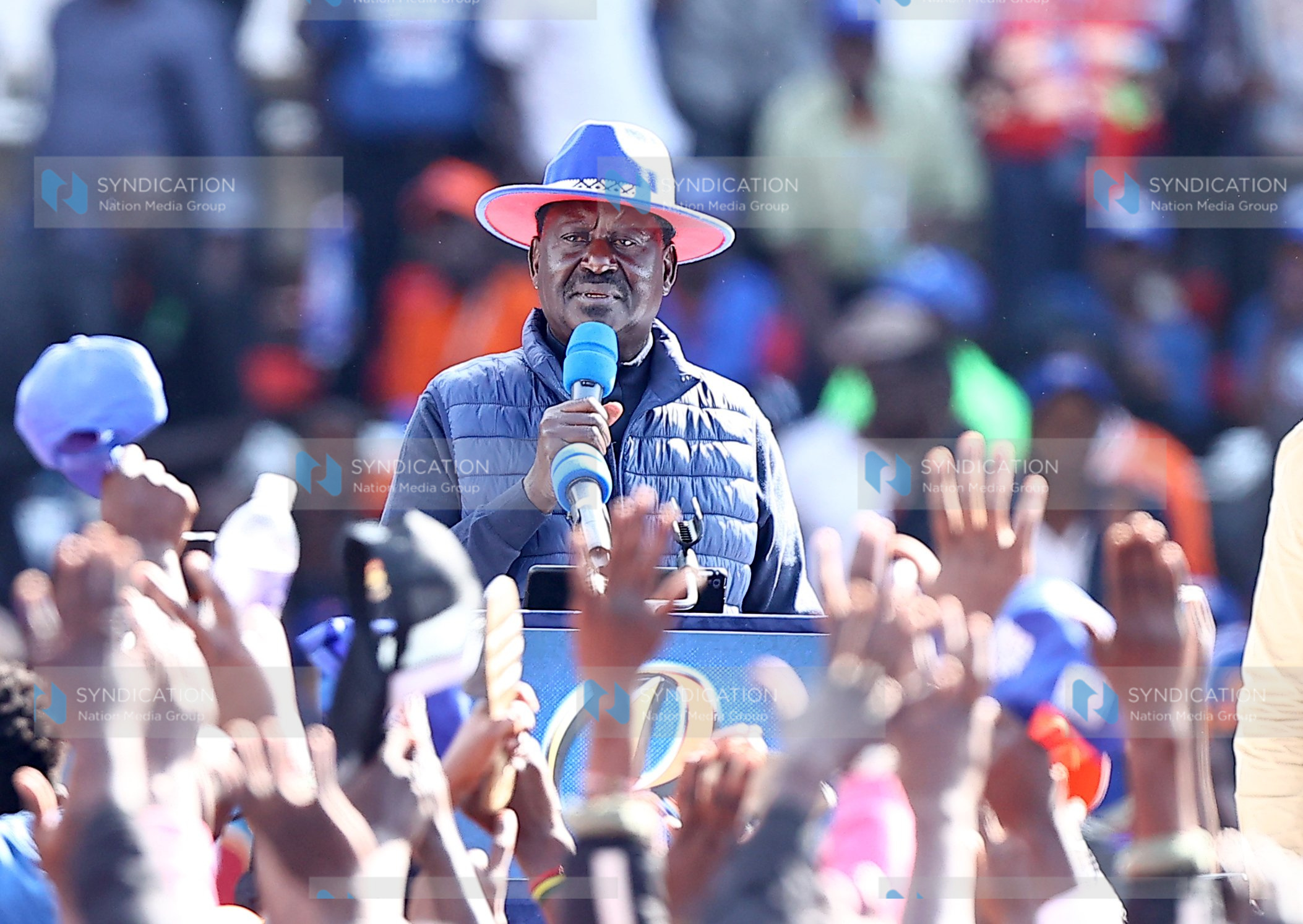Azimio La Umoja presidential candidate Raila Odinga