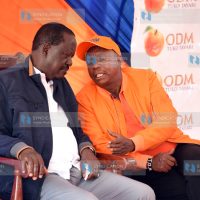 Raila Odinga listens to Kajiado gubernatorial aspirant on the ODM ticket