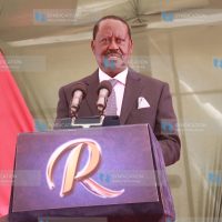 Raila Odinga addresses a press conference