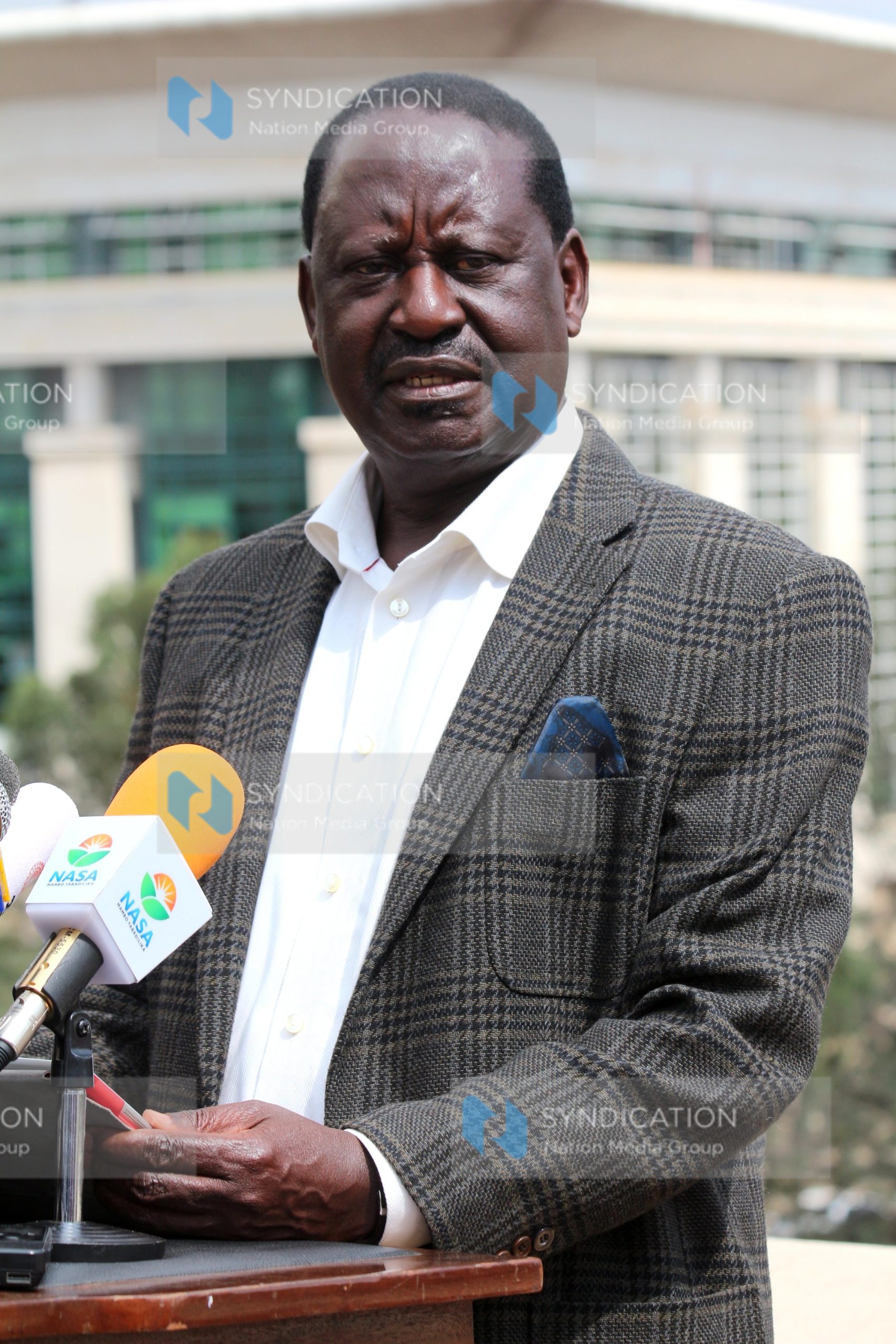 NASA presidential candidate Raila Odinga