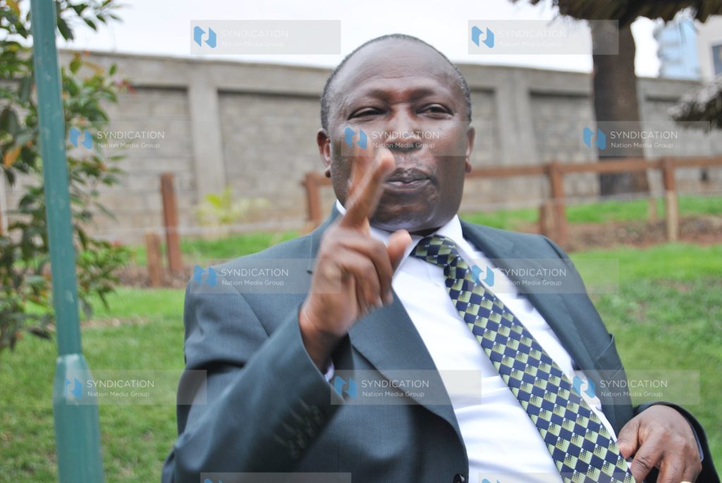 Starehe MP Maina kamanda speaks at a press conference at hotel Bouvard