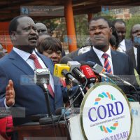 Press conference at Orange House Nairobi