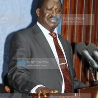 Prime Minister Raila Odinga addresses a press conference
