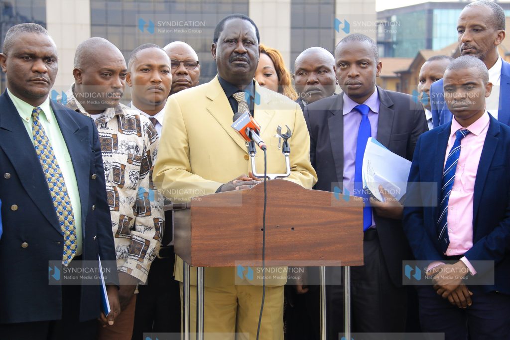 Raila Odinga meets with members of the Taita Taveta County Assembly