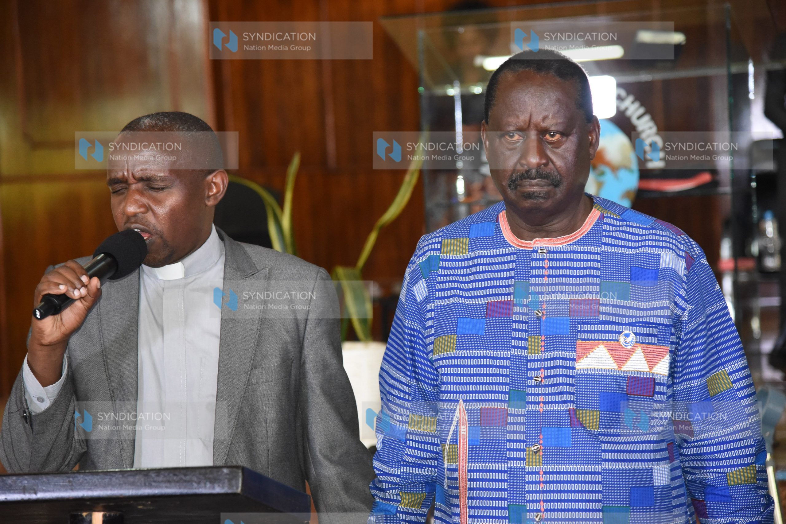 Azimio la Umoja presidential candidate Raila Odinga