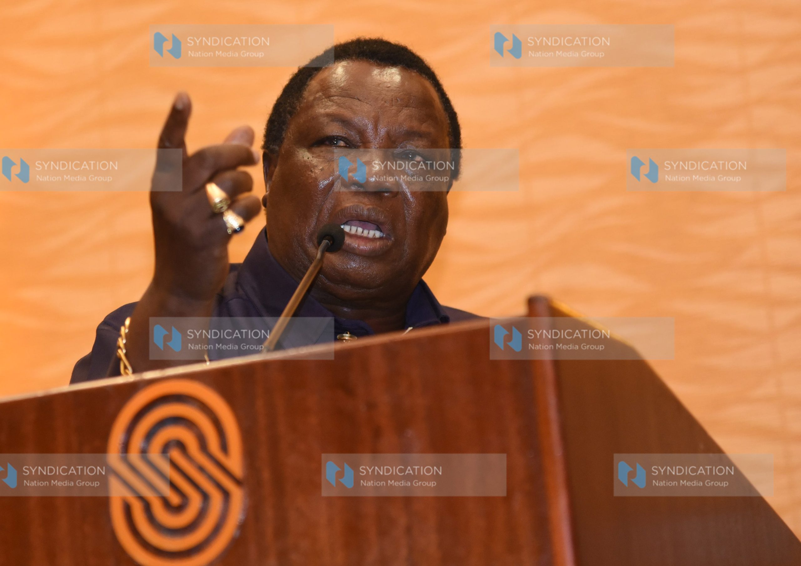 COTU Secretary General Francis Atwoli delivering his speech