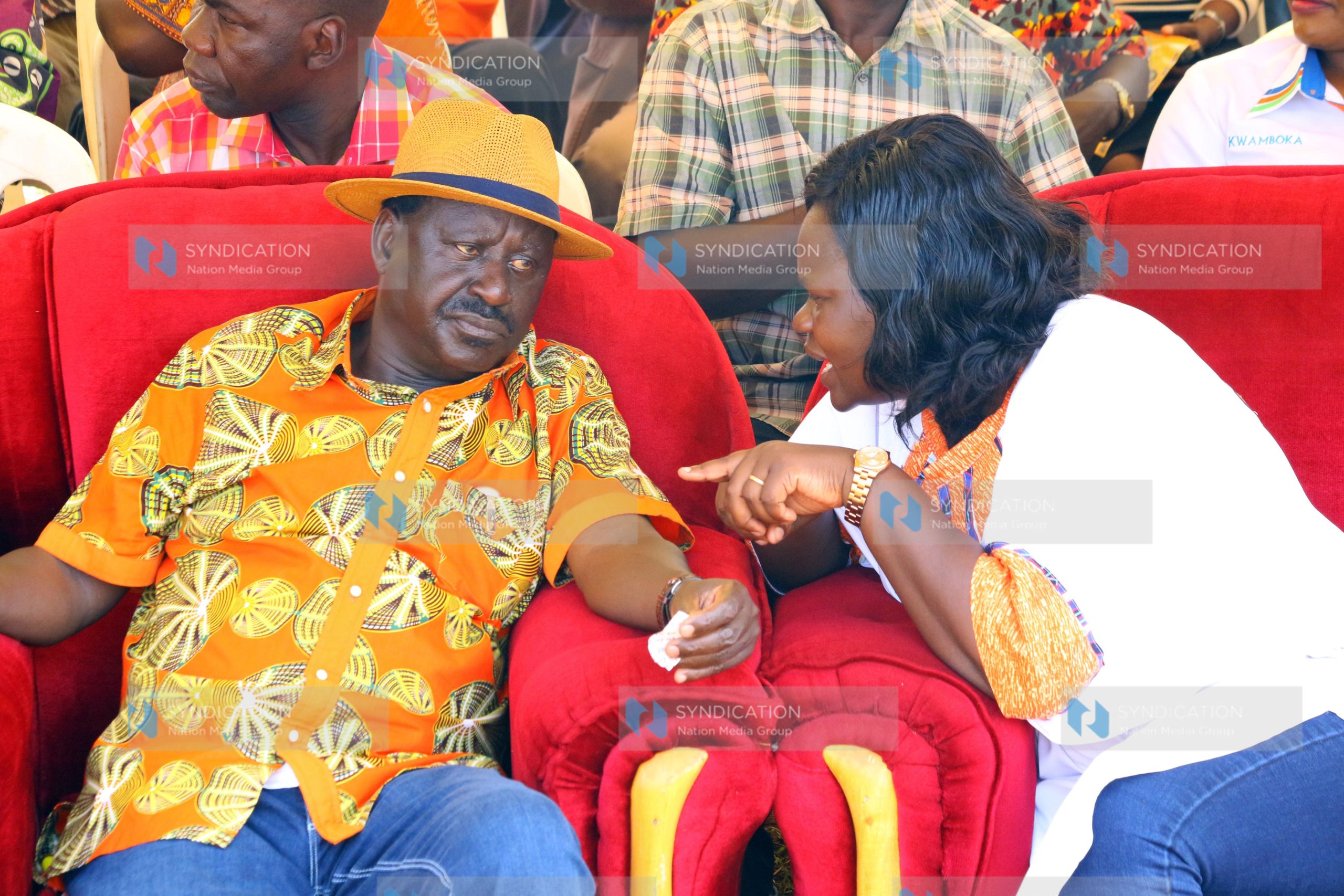 A rally in Oyugis town in Homa bay County