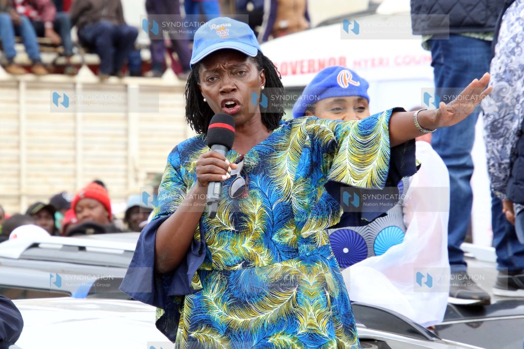 Campaign rally at Karatina town in Nyeri county