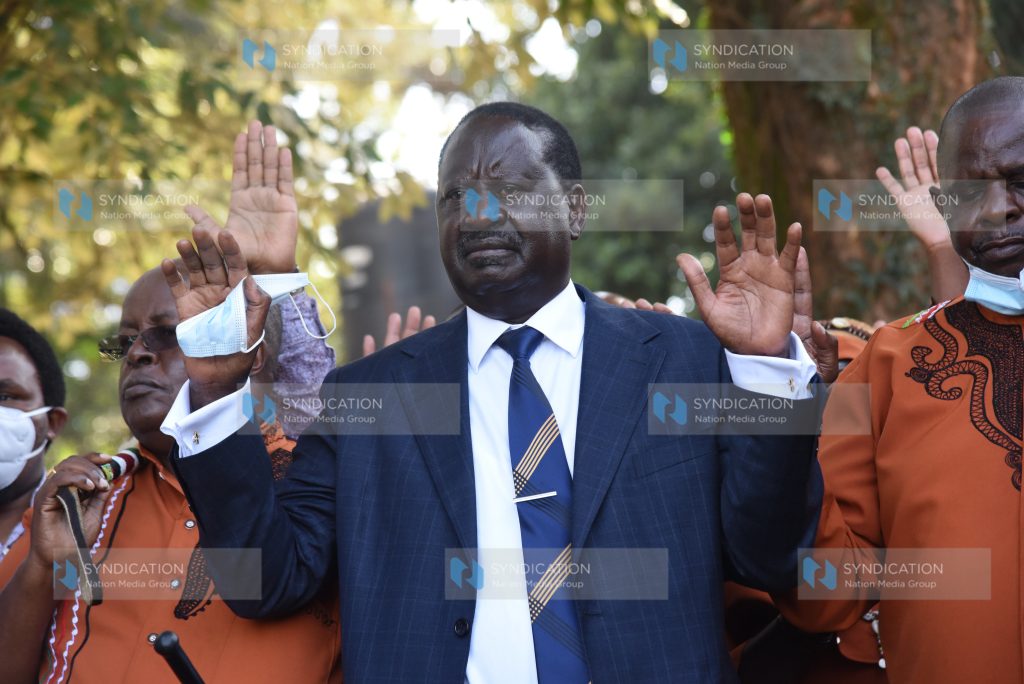 ODM Leader Raila Odinga joins Kikuyu Council of Elders
