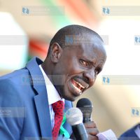 (KNUT) Secretary General Wilson Sossion addressing the wananchi