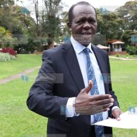 Former Cabinet Secretary Raphael Tuju at Entim Sidai Sanctuary