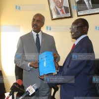 Signing an MOU for disaster management