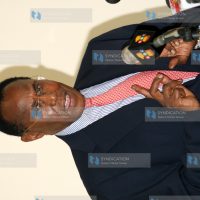 Internal Security Minister Prof George Saitoti during a meeting