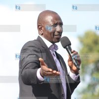 President William Ruto addressing a gathering at Maragua Ridge