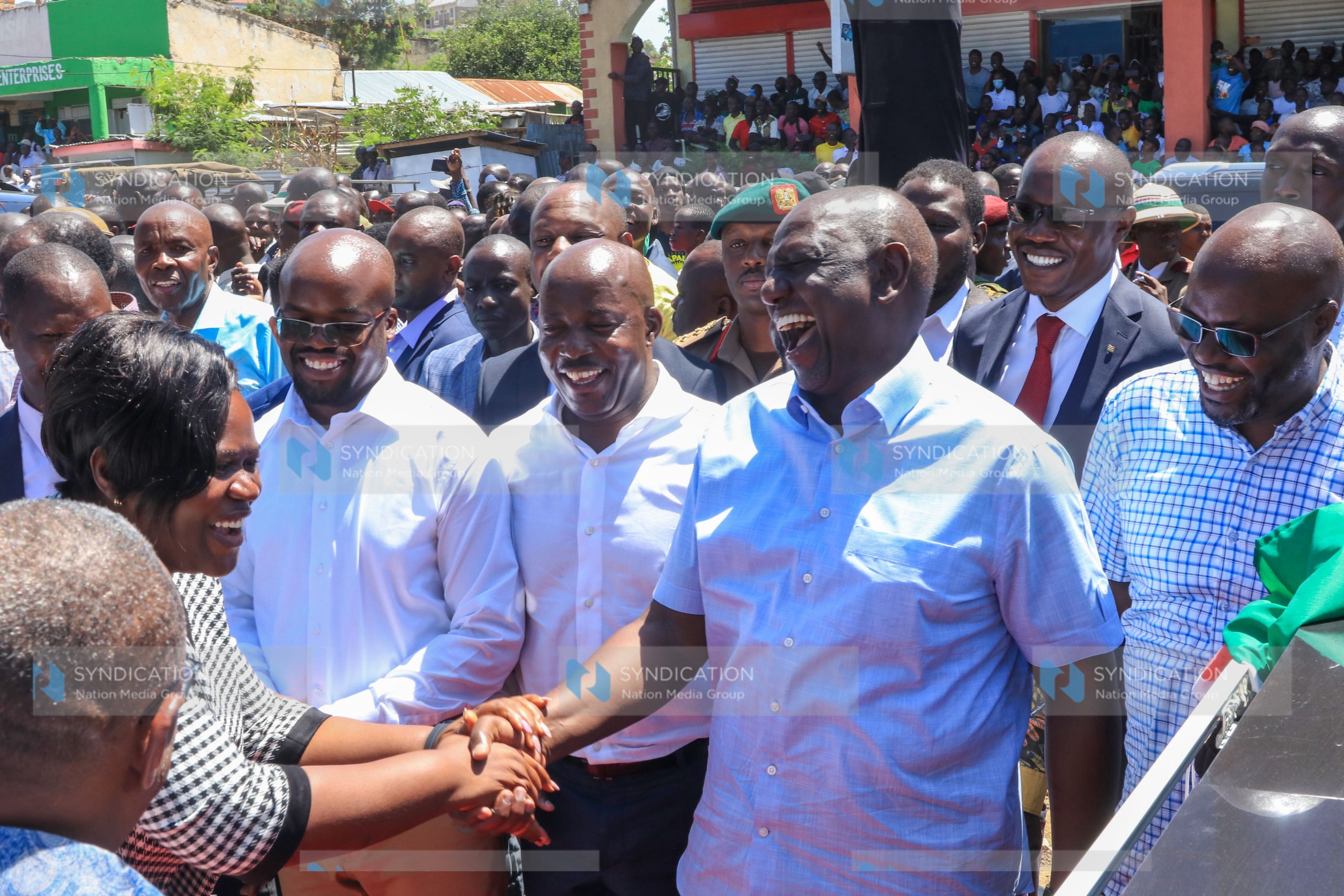 President William Ruto and Homabay Governor Gladys Wanga