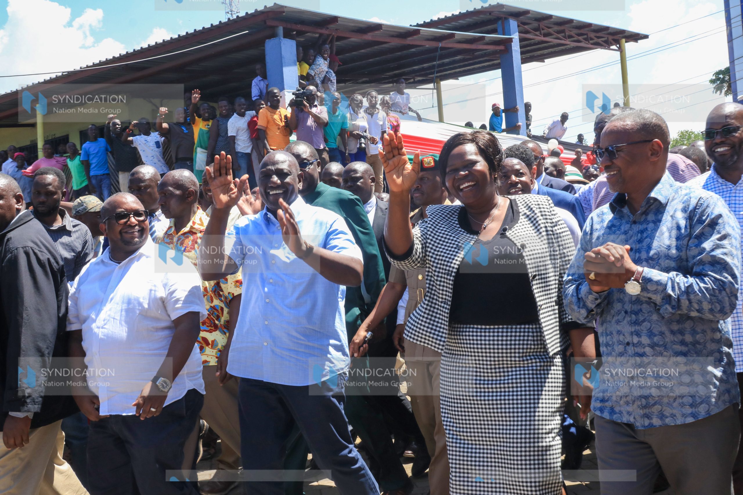 President William Ruto and Homabay Governor Gladys Wanga