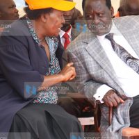 Raila Odinga and Agriculture Minister Dr. Sally Kosgei