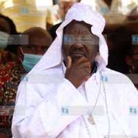 ODM leader Raila Odinga attends a church service