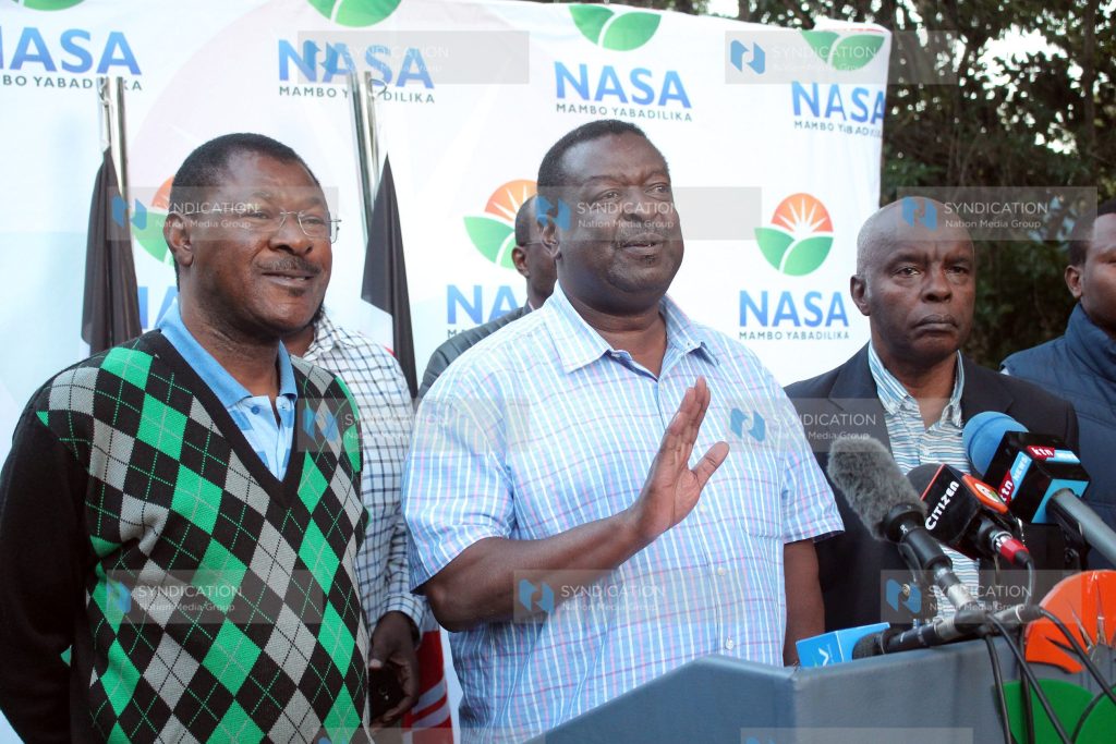 Media briefing at the Okoa Kenya Secretariat