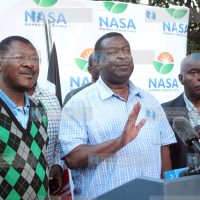 Media briefing at the Okoa Kenya Secretariat