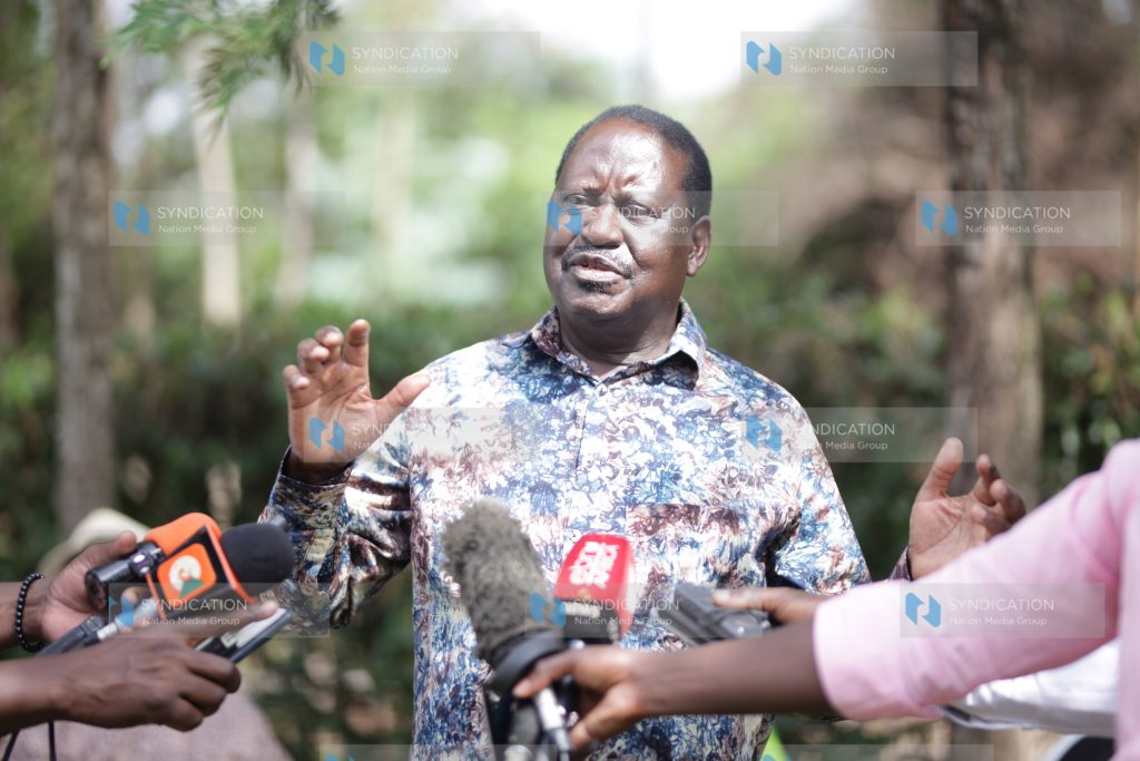 Raila Odinga hosts the Council of Eminent Persons of Murang’a at his Opoda home