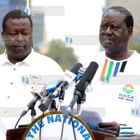 NASA Co-principals Raila Odinga with Musalia Mudavadi