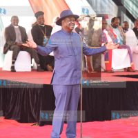 Azimio Leader Raila Odinga address mourners