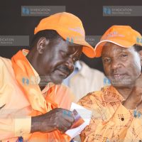 Prime Minister Raila Odinga (left), a presidential aspirant