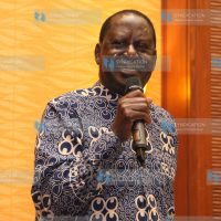 Former Prime Minister Raila Odinga at Serena Hotel