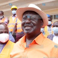 ODM leader Raila Odinga addresses journalists