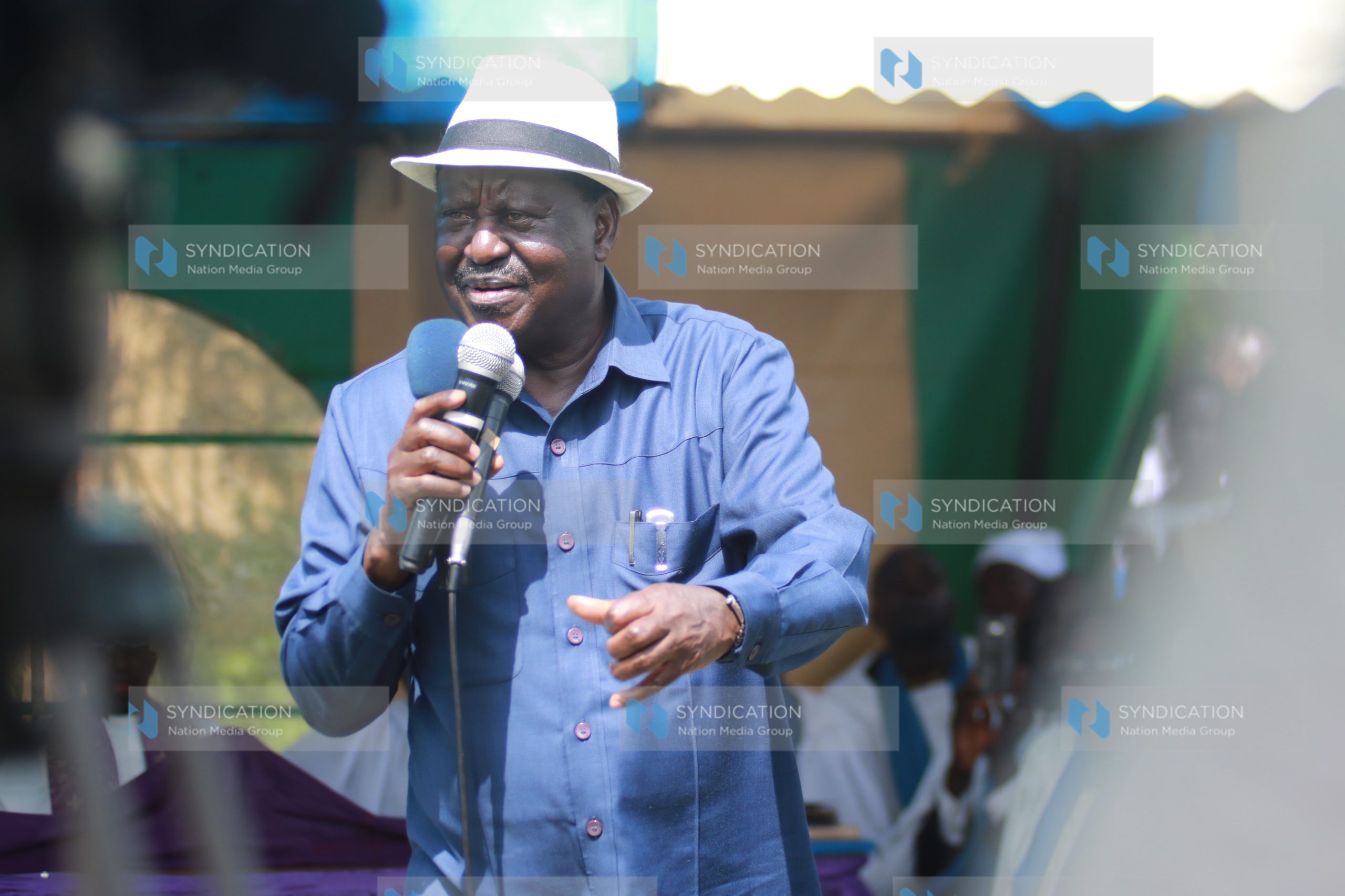 NASA leader Raila Odinga addresses mourners