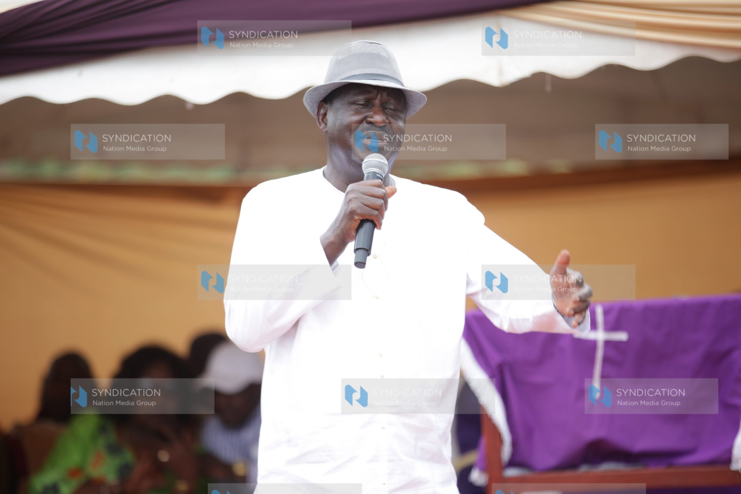 Burial service of Mr. Joshua Osamba at Wanda Village in Nyakach, Kisumu County