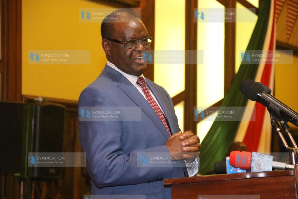 Kiraitu Murungi addressing professionals, leaders and business community representatives