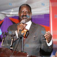 Former Prime Minister Raila Odinga speaks