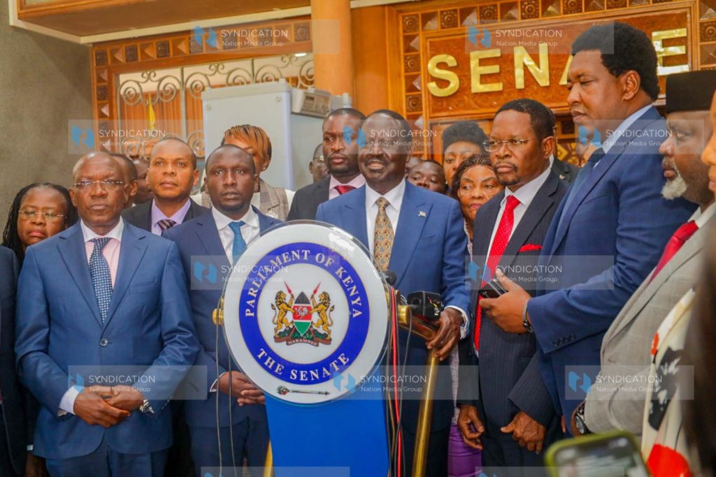 Orange Democratic Movement Paty leader Raila Odinga