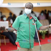 KNUT Secretary General Wilson Sossion gives a speech